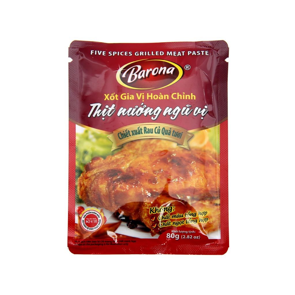 Xốt gia vị hoàn chỉnh - xốt ướp thịt nướng ngũ vị  gói 80gr [HN giao hàng hỏa tốc] - Ảnh 2