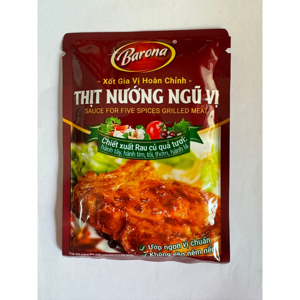 Xốt gia vị hoàn chỉnh - xốt ướp thịt nướng ngũ vị  gói 80gr [HN giao hàng hỏa tốc] - Ảnh 5