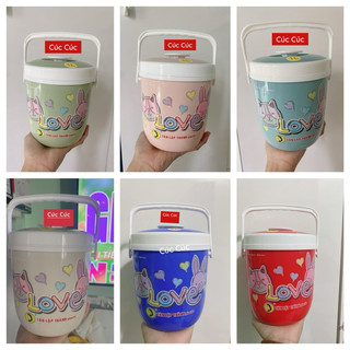 Xô đá mini - bình giữ nhiệt mini 1 Lit nhựa Tân Lập Thành