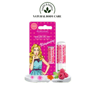 Son dưỡng môi thuần chay mềm mịn giảm thâm môi phúc bồn tử 4Organic