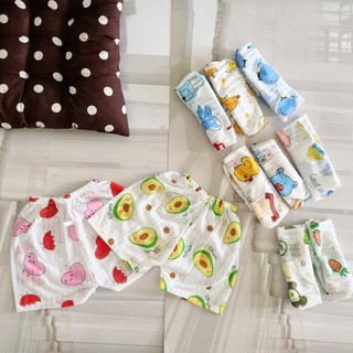 Quần đùi coton giấy bé trai, bé gái size từ 4kg-15kg