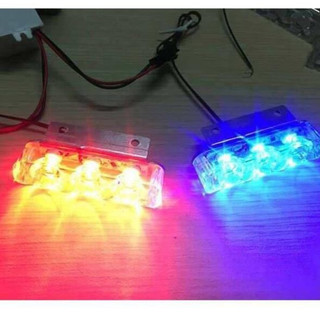 Đèn led police 113 chớp cảnh sát màu xanh - đỏ giá 1 cặp