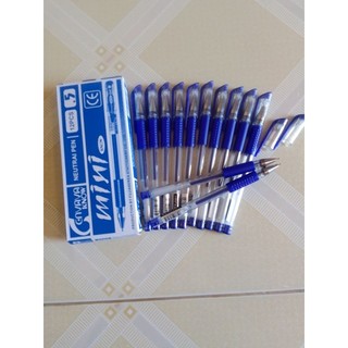 Hộp 12 bút mực gel Cenvava Mini Know xanh đỏ đen