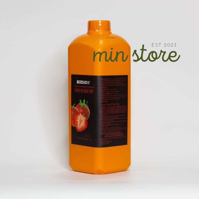 Siro dâu Boduo chai 2L