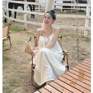  Váy maxi đũi tơ dây chỉnh mềm đẹp, đầm bigsize đi chơi đi biển