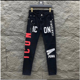 Quần Jean Nam Cao Cấp Rách Gối Bạ Đỏ Caro Chất Jean Co Dãn Dày Dặn.