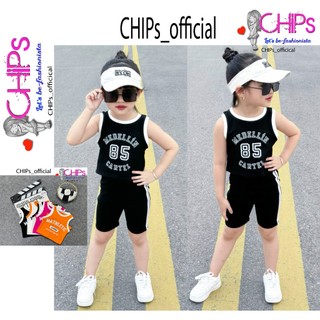Áo Croptop Sát Nách Ôm Body In Họa Tiết Số Dáng Thể Thao Cho Bé Gái