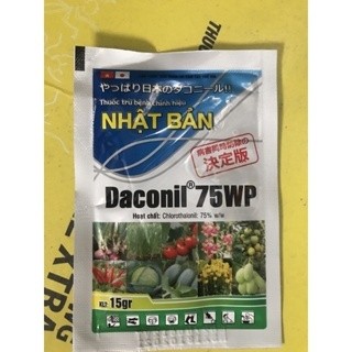 Chế phẩm trừ bệnh Daconil 75wp chuyên dùng ho hồng cây kiểng gói 15gr