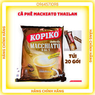 Cà phê hòa tan Kopiko Macchiato 480g (20 gói x 24g/gói)