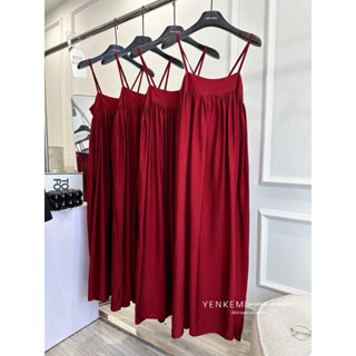 [ 40 - 120kg] Váy maxi đũi tơ 2 lớp có dây chỉnh, đầm bigsize đi chơi đi biển