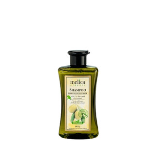 Dầu gội hữu cơ tóc mềm mượt vào nếp, giữ màu tóc nhuộm Melica Organic 300ml Olive & màng lọc UV