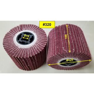 Trục nỉ kẹp lá nhám đánh bóng / nỉ - nhám trụ tạo sọc