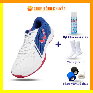 Giày cầu lông wika flexi, giày bóng chuyền, thể thao đệm đế eva, nhẹ êm, thoáng khí