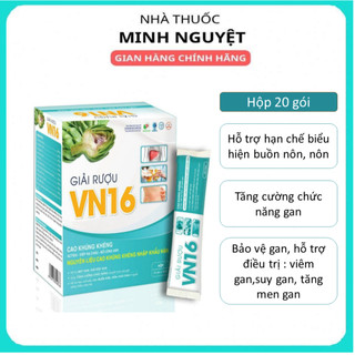 Giải rượu vn16 hộp 20 gói