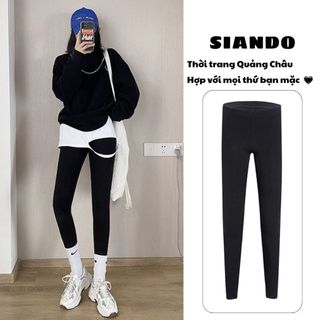 Quần legging HffM CAO CẤP hàng chuẩn XUẤT KHẨU thun cotton dày dặn mềm mịn thoáng mát SIANDO HM01