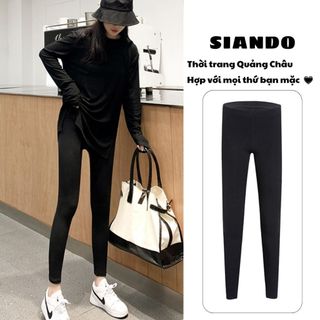 Quần legging HffM CAO CẤP có túi định hình nâng mông thun cotton dày dặn hàng xuất khẩu SIANDO HM02