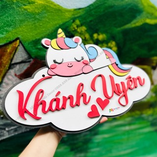 Bảng gỗ decor, bảng gỗ trang trí phòng, treo tường cho bé.