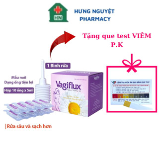[Che Tên] Bình rửa âm đạo Vagiflux 1 bình xịt và 10 ống dung dịch rửa phụ khoa sâu giúp vệ sinh