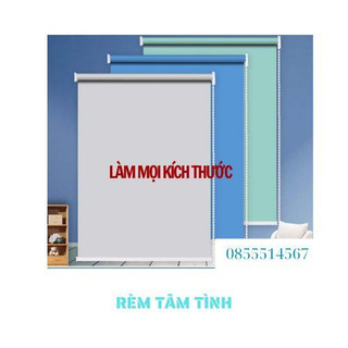 Rèm cuốn văn phòng chống nắng 100%, rèm che cửa sổ đầy đủ phụ kiện (Làm mọi kích thước, Rèm có sẵn)