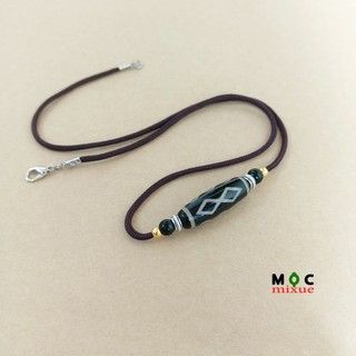 50cm/ 1 dây chuyền hạt dzi tây tạng đeo ngang móc khóa càng tôm - phụ kiện handmade mộc mixue