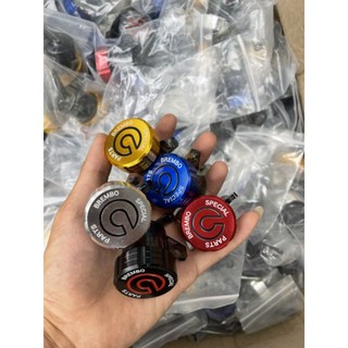 Bình dầu khói brembo nắp đậy cnc gắn trước và sau
