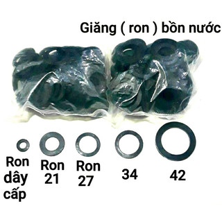 Gioăng cao su dùng cho ốc phi bồn nhựa/inox từ phi21 đến phi60.