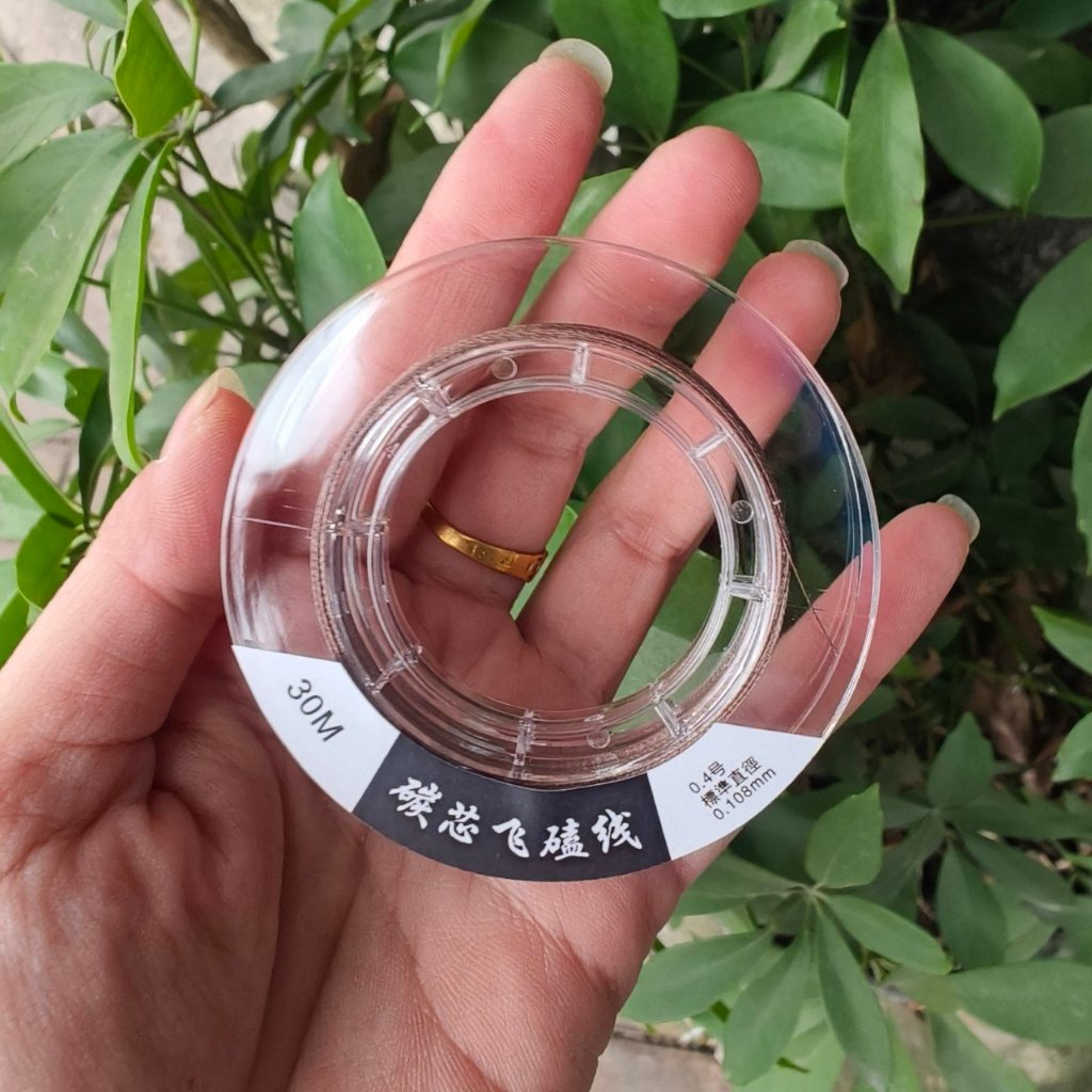 Dây dù PE lõi cước Carbon Nhật Bản dài 30m siêu bền tải cá tốt sale giá rẻ - Thẻo dù PE lõi cước car