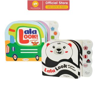 Sách âm thanh Lalalook hoàn thiện thị giác não bộ phát triển cho bé sơ sinh 5 bài hát Lalala baby
