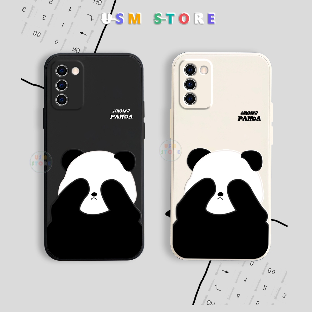 Ốp lưng Oppo A53s 5G / A55 5G / A55s 5G / A56 5G, silicon dẻo, chống sốc, cạnh vuông, gấu trúc Panda
