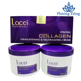 Thuốc duỗi tóc không kẹp nhiệt bóng mượt dùng cho cá nhân tại nhà LACEI COLLAGEN
