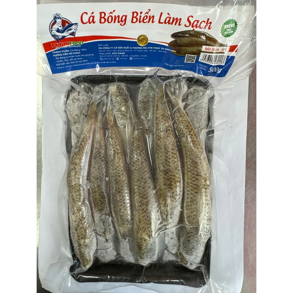 Cá bống biển HTK làm sạch khay 500gr phù hợp cho chiên, hấp, kho [HN giao hàng hỏa tốc] - Ảnh 2