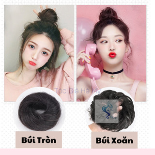 Tóc Giả Búi Cột Xoăn Tiểu Thư