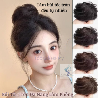 Tóc Giả Búi Cột Xoăn Tiểu Thư
