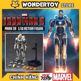 Mô hình marvel iron man mark 39 1/10 action figure - zd toys chính hãng