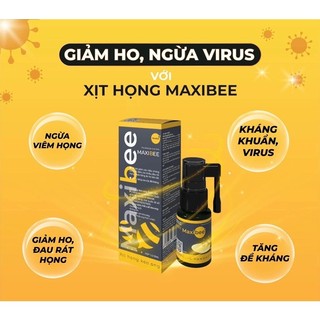 Xịt họng keo ong Maxibee đậm đặc