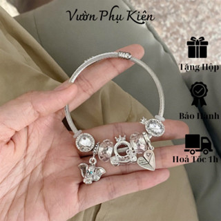 Lắc tay Pandora - Vòng tay titan charm vương miện tình yêu