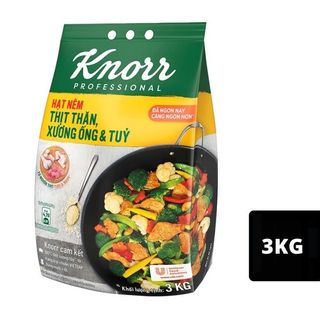 Hạt nêm knorr 3kg - thịt thăn xương ống và tủy-thơm ngon từ thịt tươi & ngon