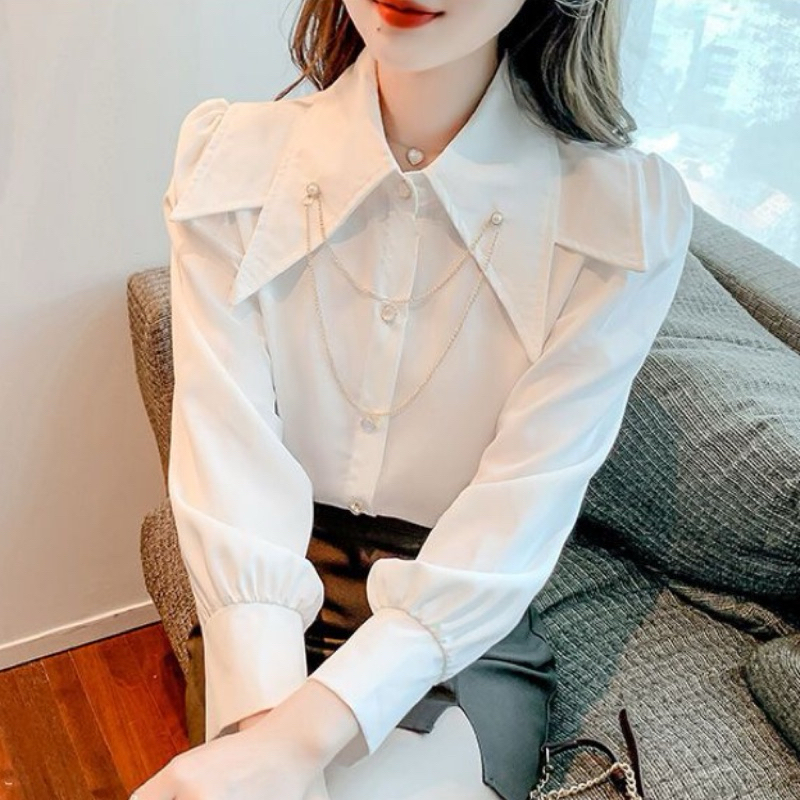76k -Áo somi trắng kiểu si tuyển (Hình ảnh minh hoạ) chọn trên live stream 19:30 mỗi ngày của shop