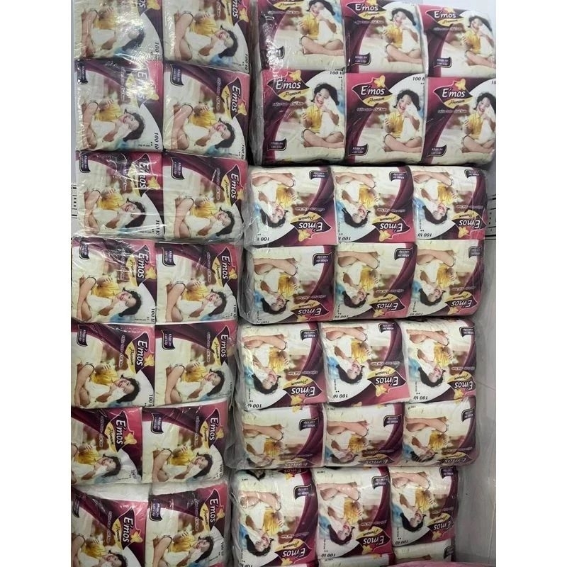 ( giá sỉ) Combo 30 Gói Khăn Giấy Vuông Emos Bịch 50 tờ