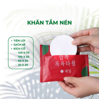 Khăn Tắm Viên Nén Du Lịch 140x70 cm, Khăn Vải Nén