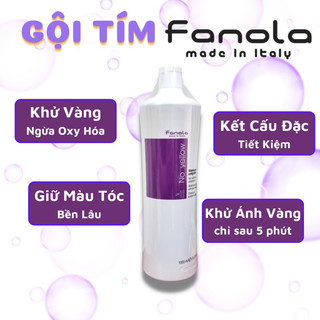 Dầu gội tím -khử ánh vàng fanola no yellow chai chiết 100-1000ml