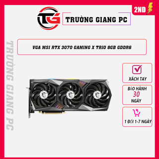 VGA CARD MÀN HÌNH MSI RTX 3070 GAMING X TRIO 8GB GDDR6 - 2ND BẢO HÀNH 30 NGÀY