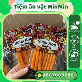 Gói snack sườn non nướng, đồ ăn vặt cay