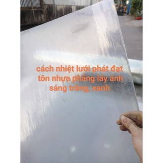 combo khổ tôn cao 1,2m x dài 8dem 16m, 17m, 18m,19m 20m  tôn nhựa lấy sáng xanh trắng, mờ che nắng mưa...