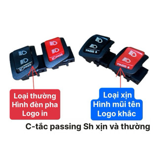 Công tắc Đỏ,Đen Passing Sh nháy đèn pha lắp cho các dòng xe như wave a 110, rsx 110, ab, vision, blade, lead....