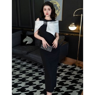 Đầm dự tiệc body lụa thời trang sang chảnh - Váy body nhập cao cấp
