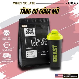 Whey Isolate Tăng Cơ Giảm mỡ Body Gold Túi 1KG Tặng Bình Lắc ( Hàng Chính Hãng)