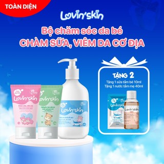 Bộ 3 Kem Bôi - Sữa Tắm  LOVIN'SKIN Dành Cho Bé Bị Chàm Sữa, Viêm Da (LKM01,LKA01,LKS01)