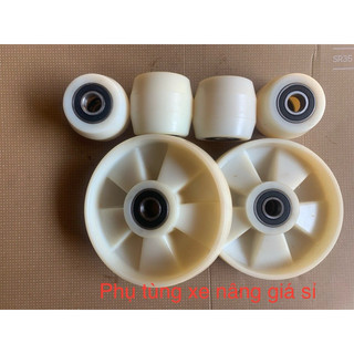 Bộ sản phẩm bánh xe nâng tay PA70x80,bánh xe nâng tay PA180x50,bánh xe nâng tay thấp