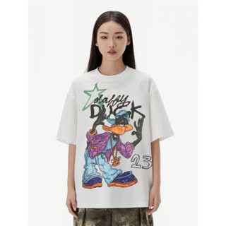 Áo thun unisex " vịt donal " cotton 2 chiều 250gsm .